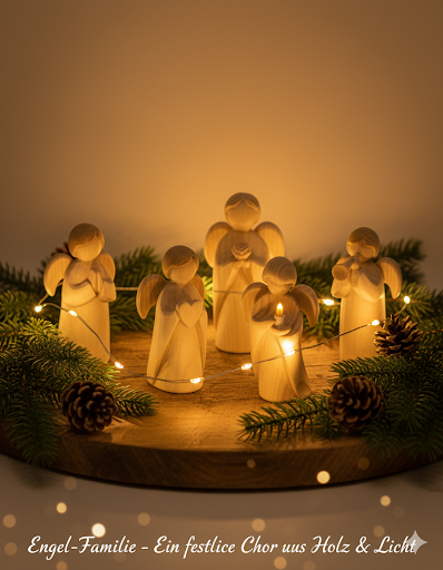 Zirbenengel mit Herzen