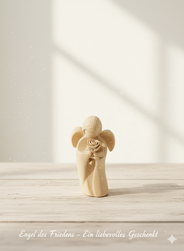 Swiss pine angel with flower