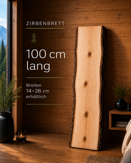 Stone pine boards made of Tyrolean stone pine available in 3 sizes
