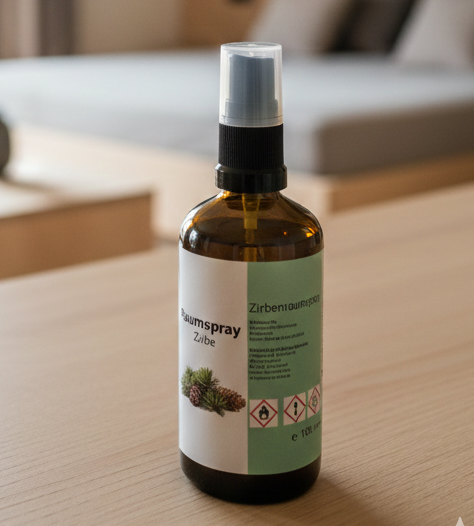 Zirbenspray 100ml, Handabfüllung im Allgäu