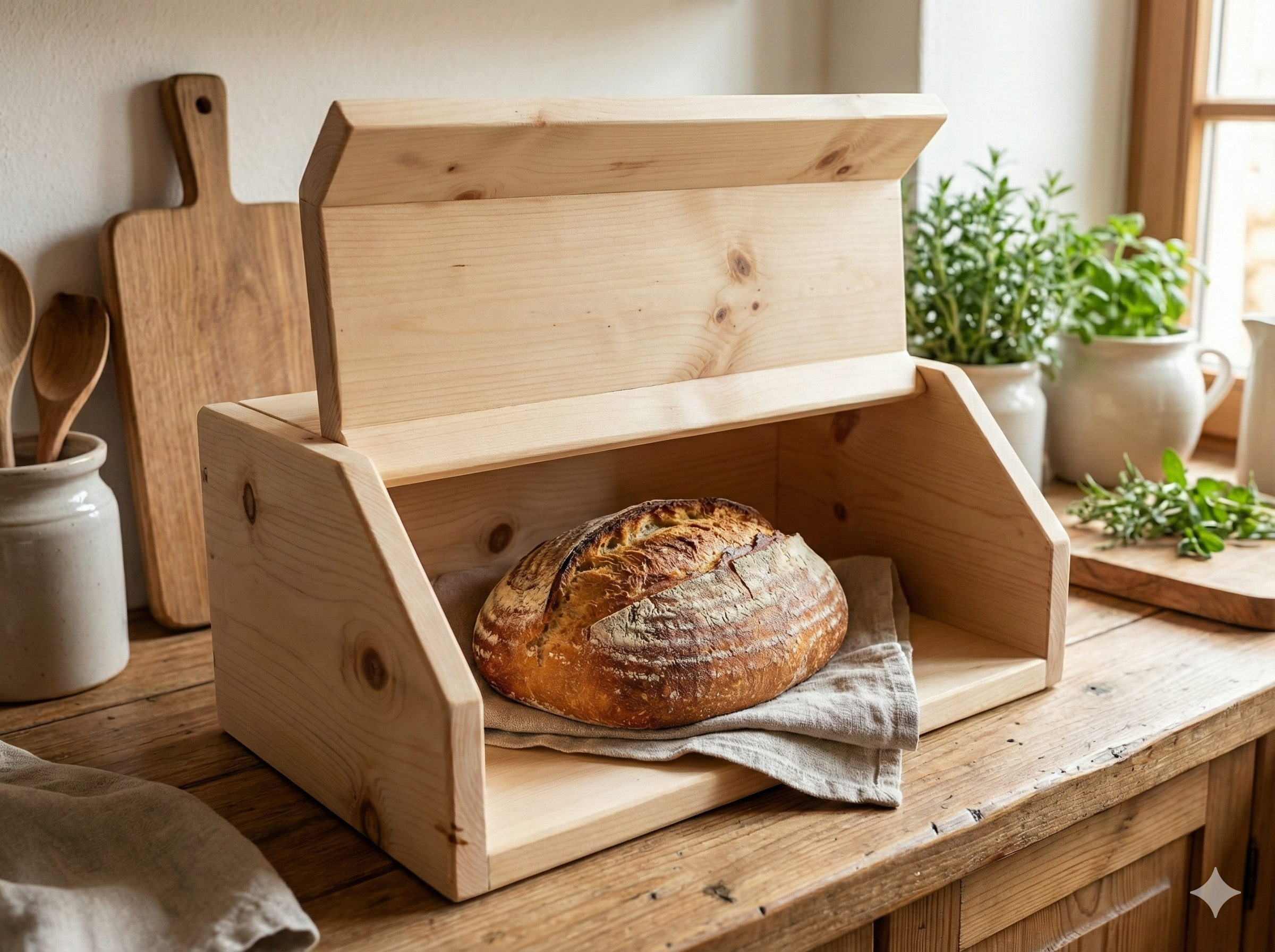 Zirbenbrotkasten 45 x 30 x 20 cm aus Tiroler Zirbenhoz gefertigt im Allgäu