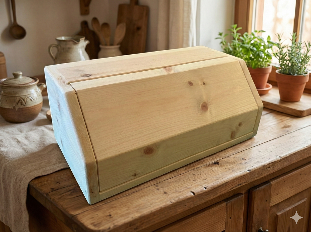 Zirbenbrotkasten 45 x 30 x 20 cm aus Tiroler Zirbenhoz gefertigt im Allgäu
