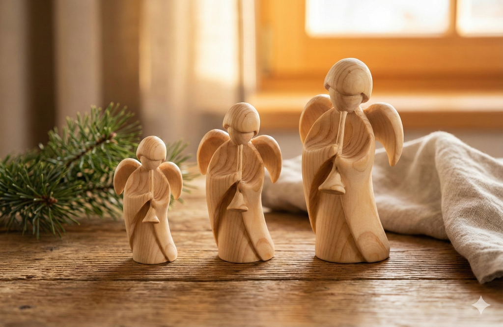 Zirbenengel mit Trompete erhältlich in 3 Größen