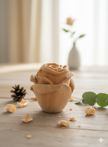 Zirbenrose aus Tiroler Zirbenholz