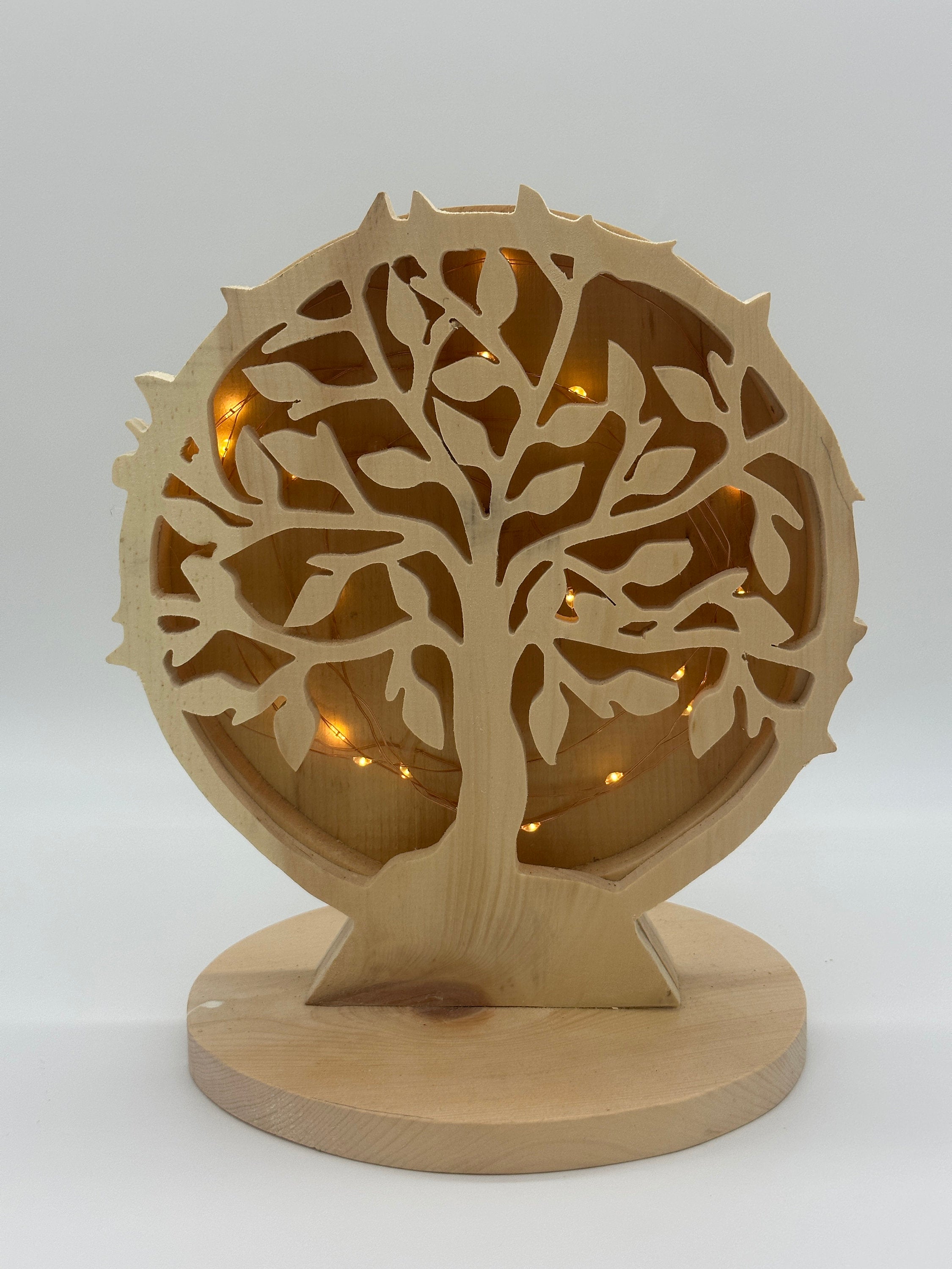Tree of life lamp made of Tyrolean pine wood - made in the Allgäu